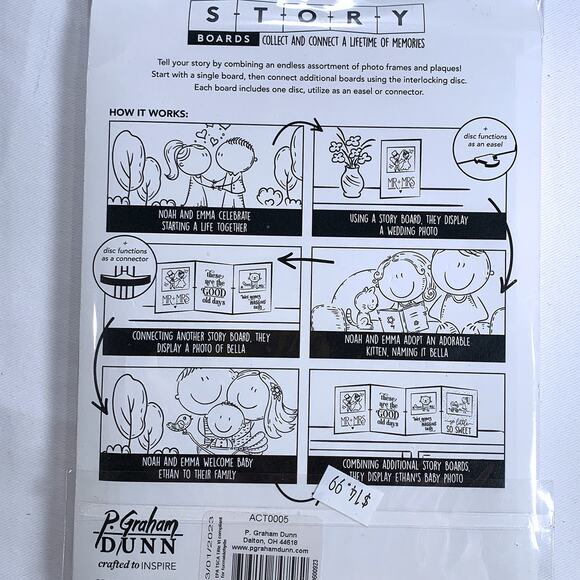 P Graham Dunn "A Mother Is Your First Friend" Story Board Linkable Frame New - Picture 3 of 7